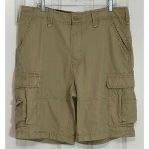 VTG Wonderwall Broken- In Cargo Shorts Men's Size 36 Khaki Hiking Outdoor